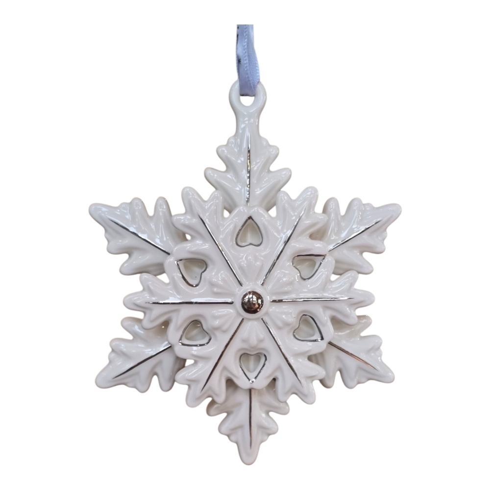 Pandora Limited Edition 2015 Snowflake Ceramic Ornament